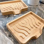 Soap Dish - Lotus Wood - Waterfall - Off the Bottle Refill Shop