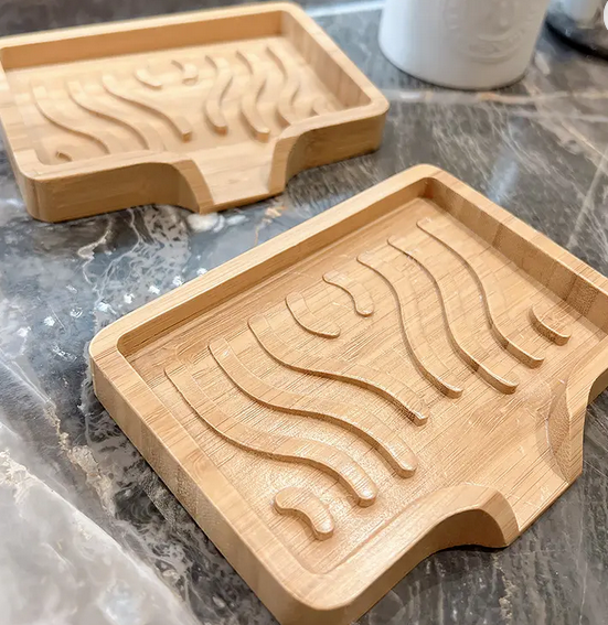 Soap Dish - Lotus Wood - Waterfall - Off the Bottle Refill Shop