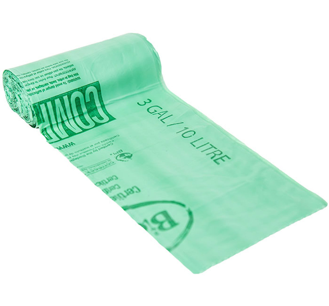 Compostable 3 Gallon Food Scrap Bags - Box of 48