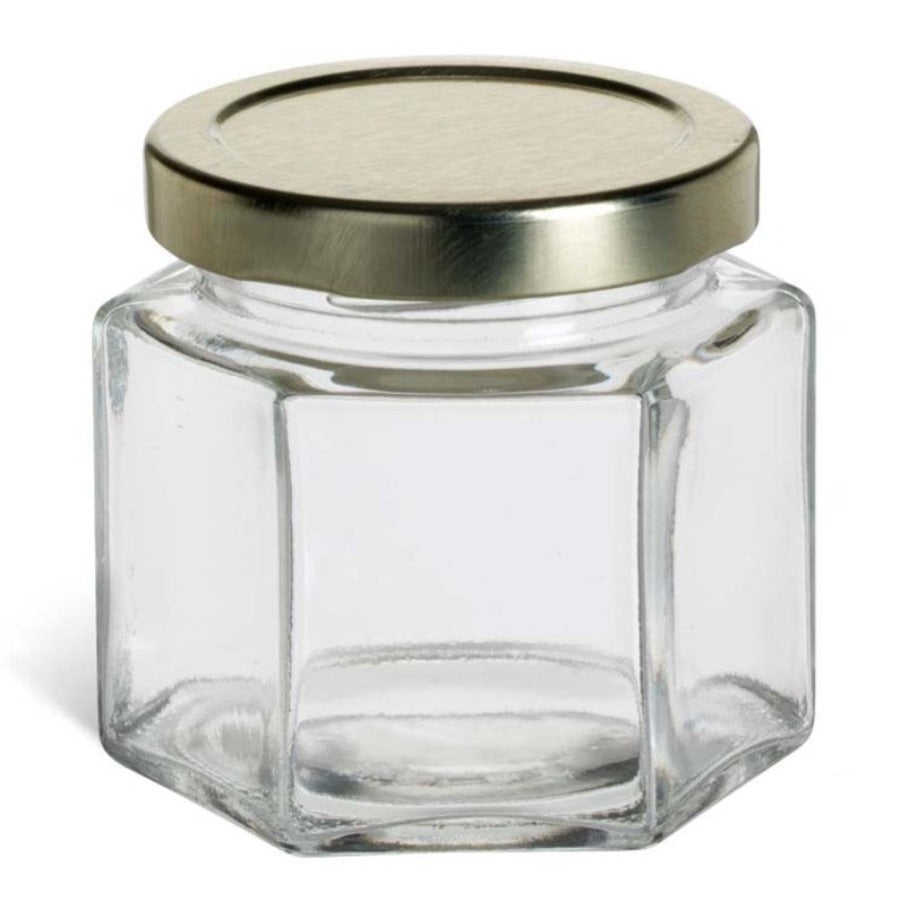 Hexagon Glass Jars