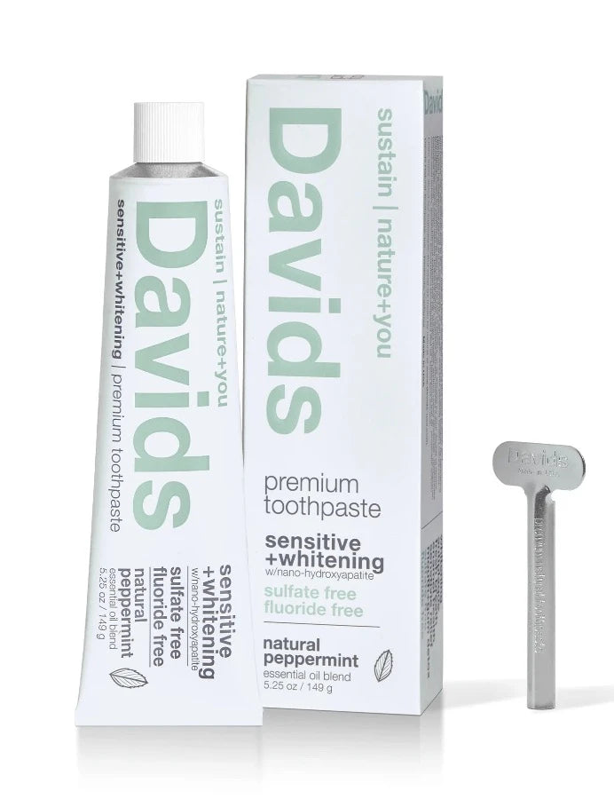 David's Natural Toothpaste - Sensitive + Whitening - Off the Bottle Refill Shop