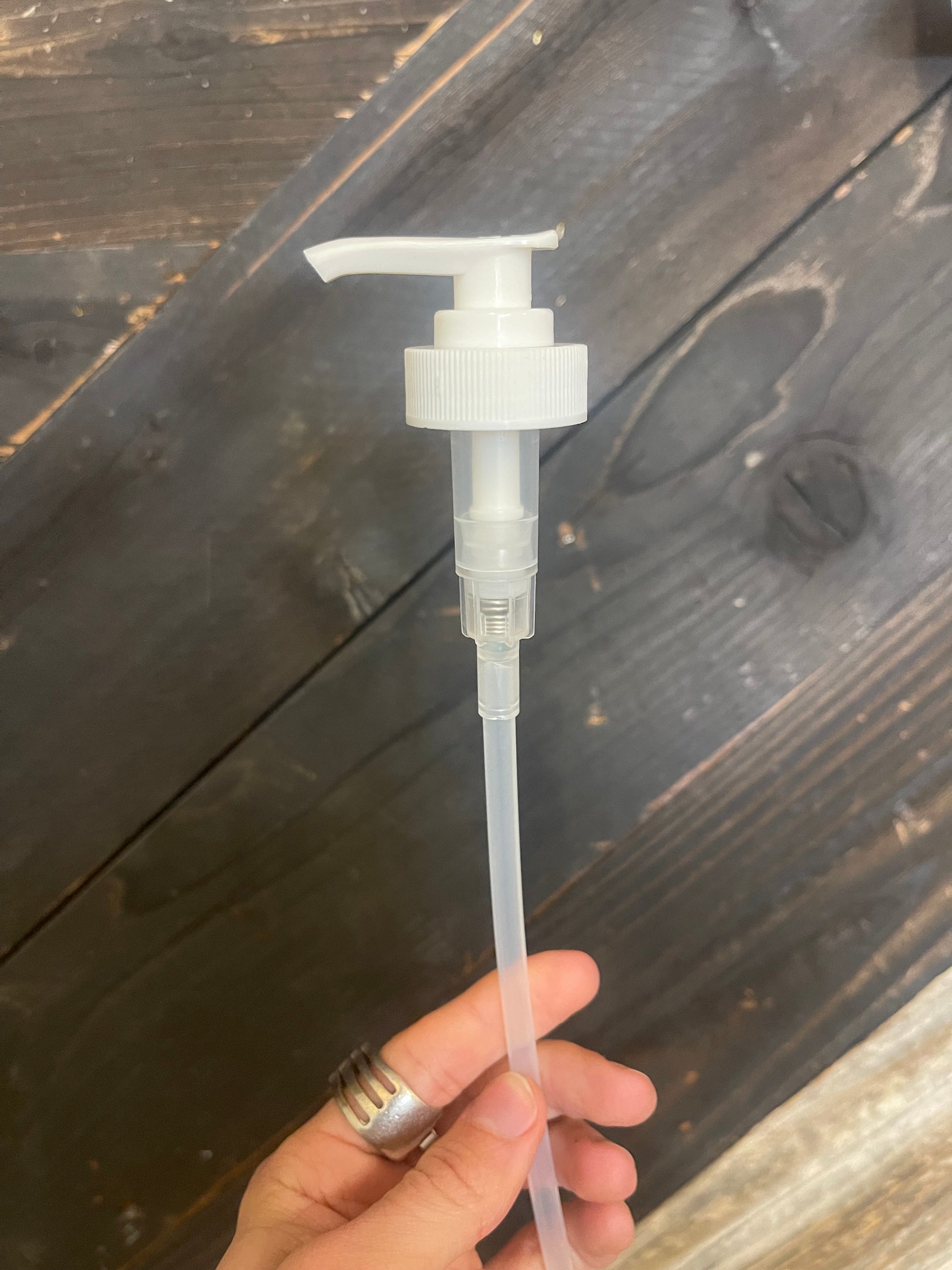 Lotion/Soap Pump - White Plastic