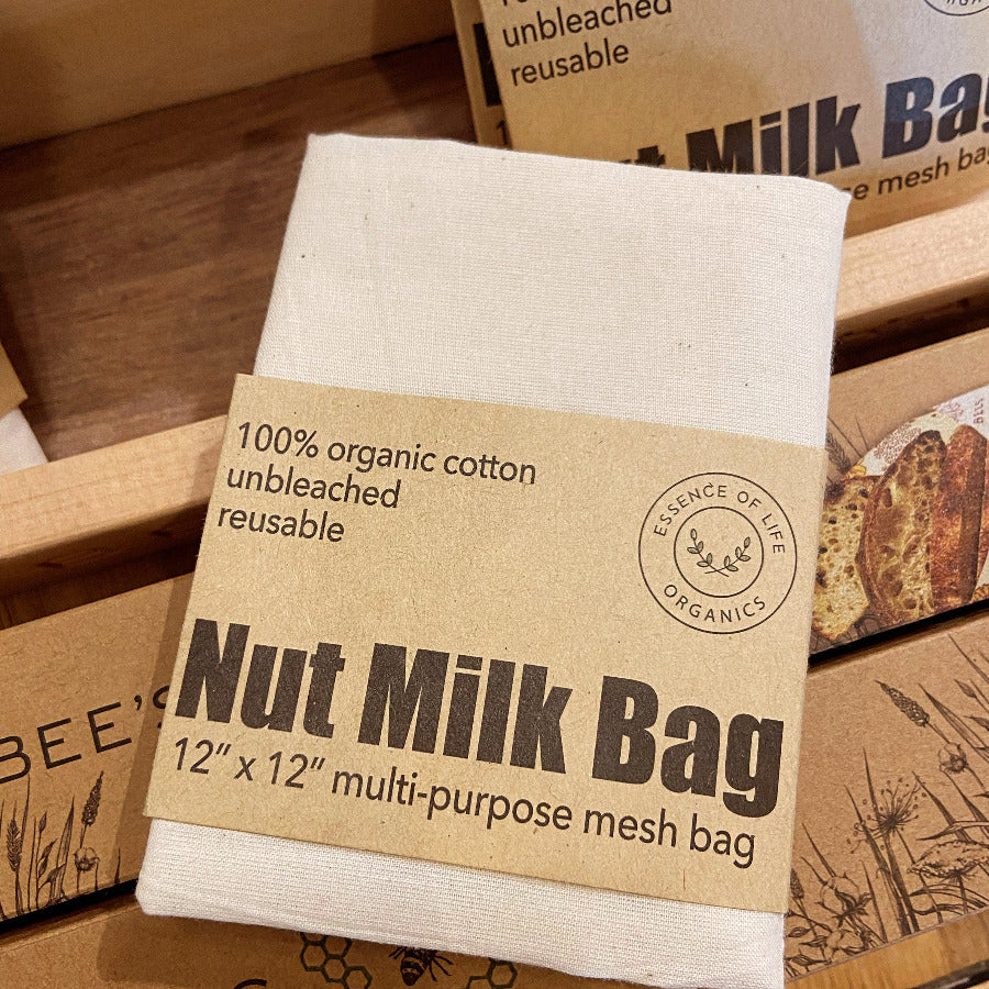 Nut Milk Bag - 100% cotton - Off the Bottle Refill Shop