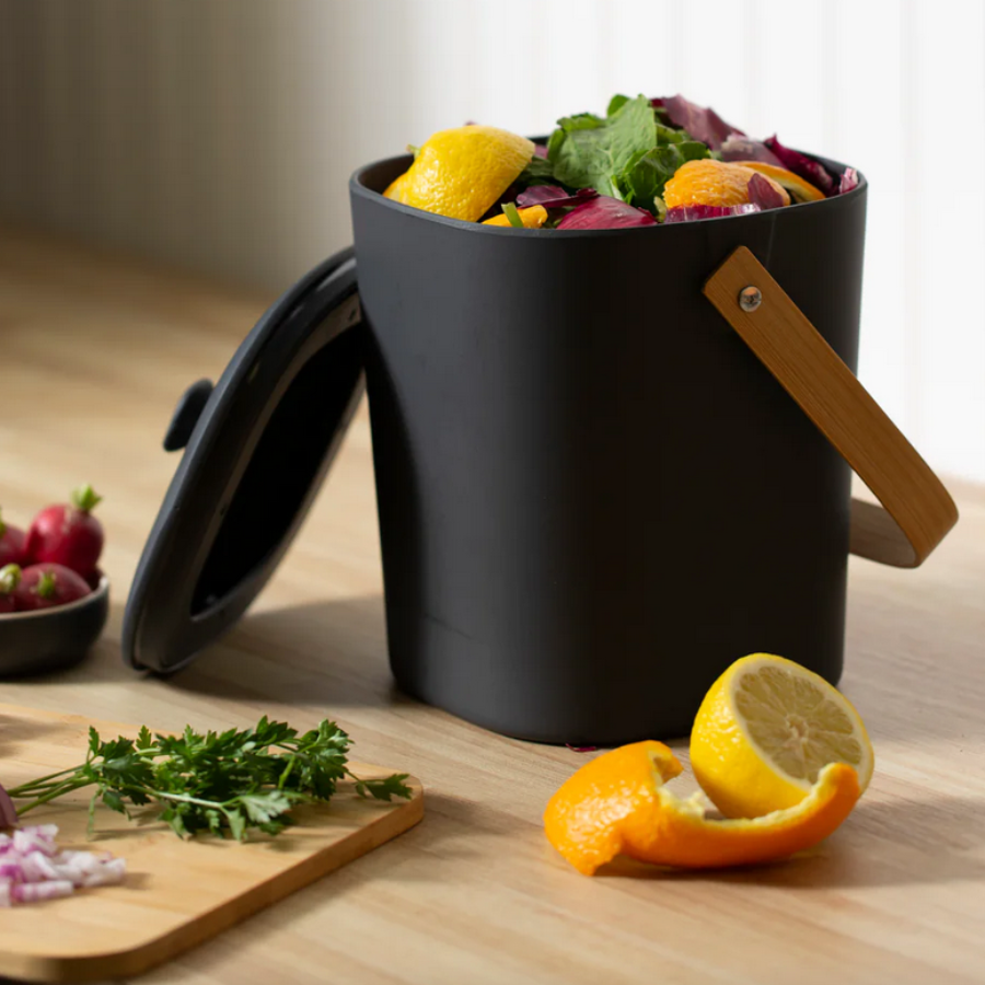 Bamboozle Countertop Composter - Graphite - Off the Bottle Refill Shop