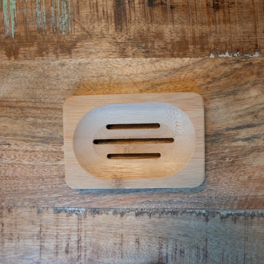 Bamboo Soap Dish - Rectangle - Off the Bottle Refill Shop