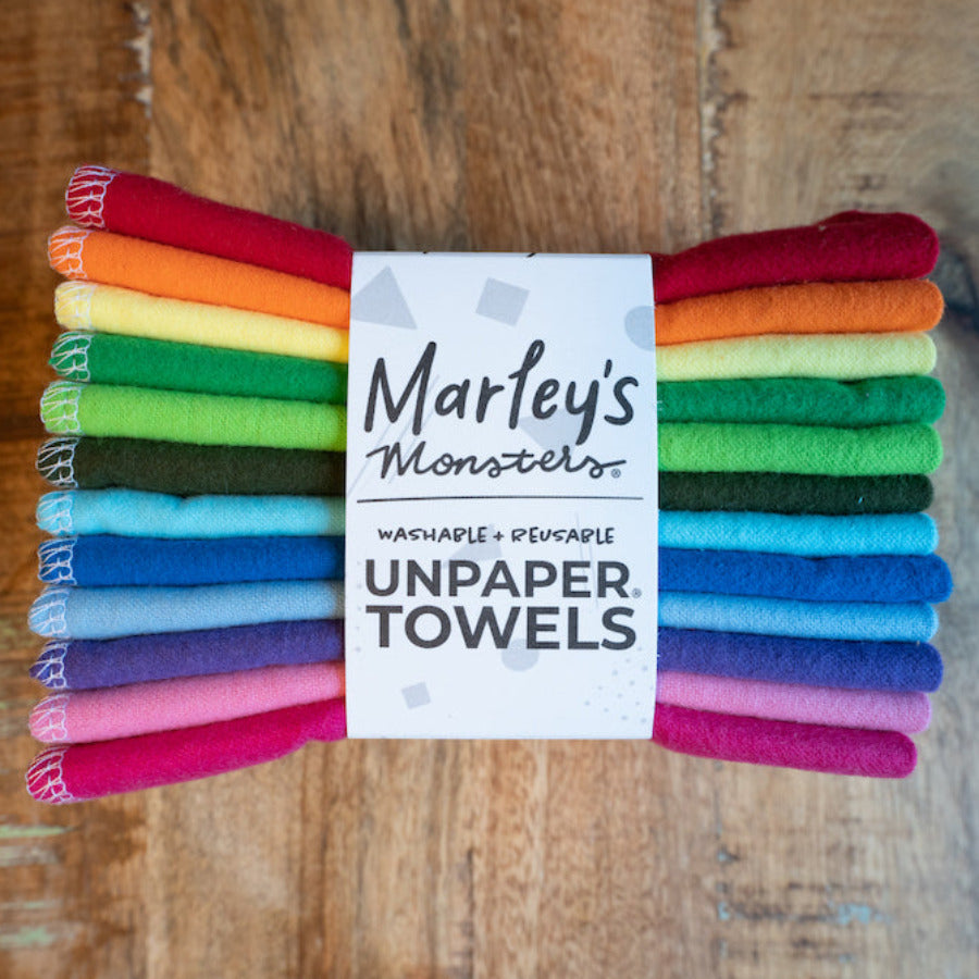 Unpaper Towels - Rainbow - 12-pack Stack - Off the Bottle Refill Shop