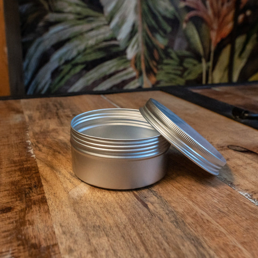 Aluminum Storage Tin - Circular - 6 oz - Off the Bottle Refill Shop