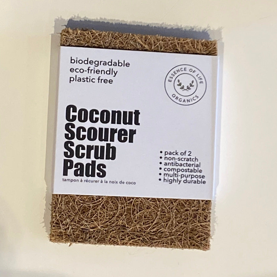 Coconut Scrubber Scouring Pads - 2-pack - Off the Bottle Refill Shop