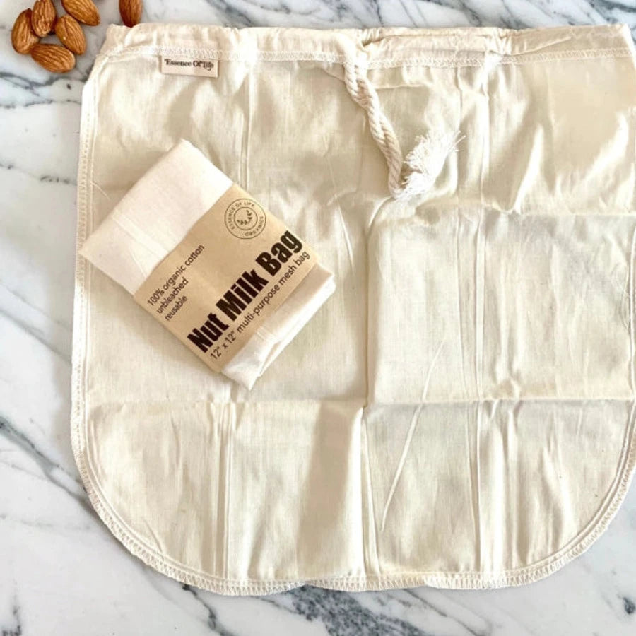 Nut Milk Bag - 100% cotton - Off the Bottle Refill Shop