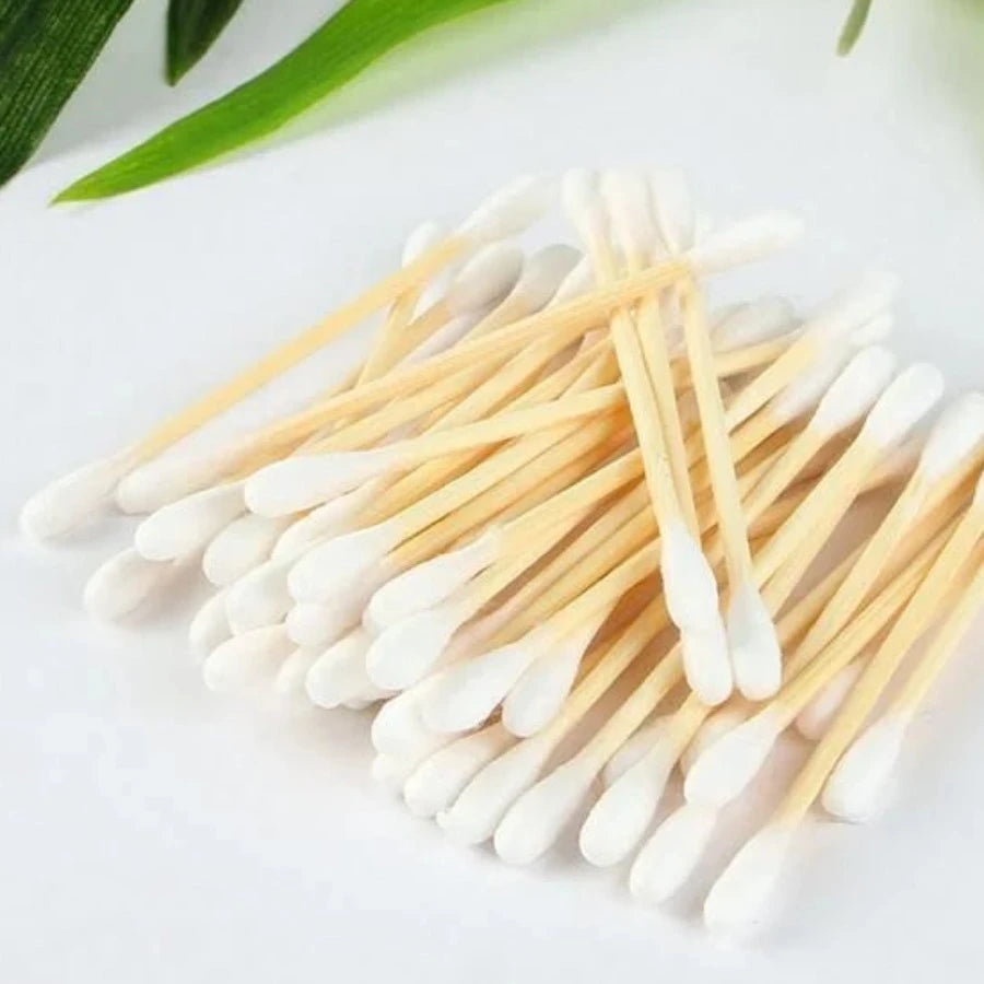 Bamboo & Cotton Q-Tip Swabs