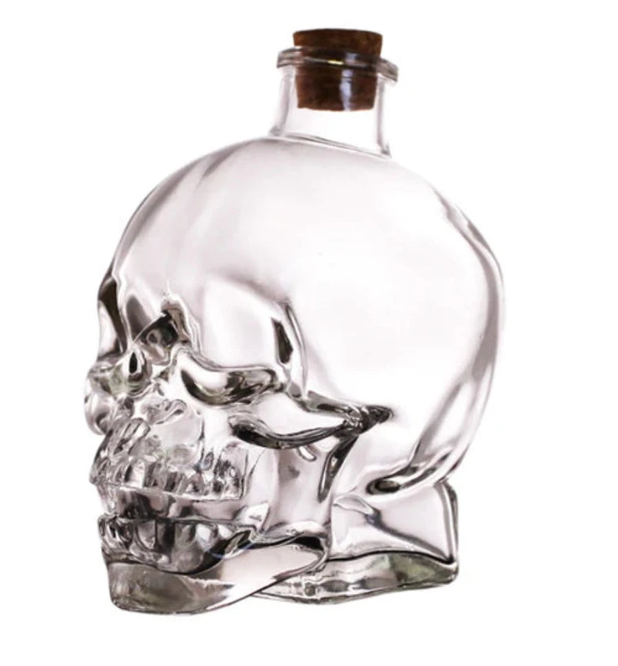 Skull Decanters - Glass w/ Cork