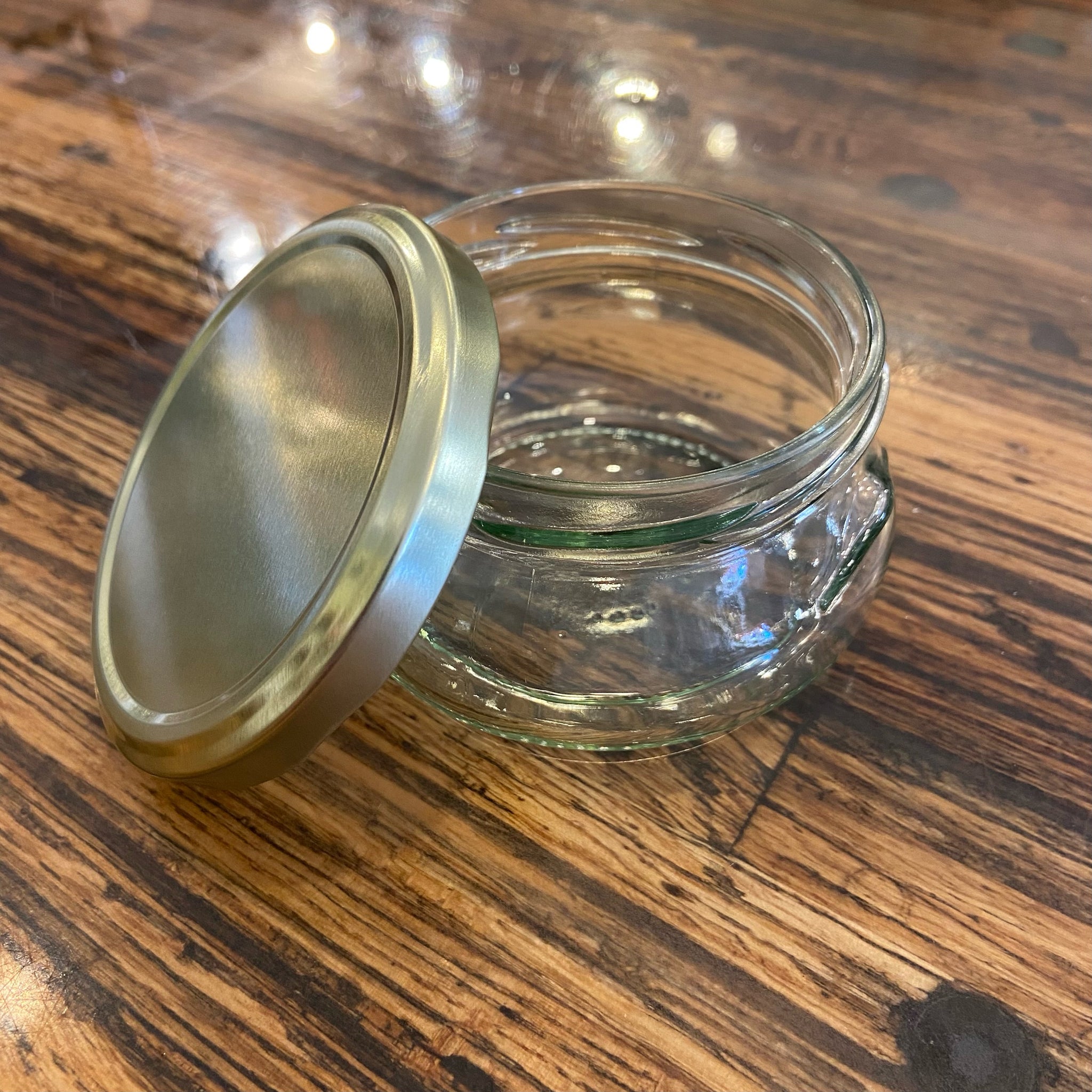 Cream Jar - Widemouth Glass - 7oz