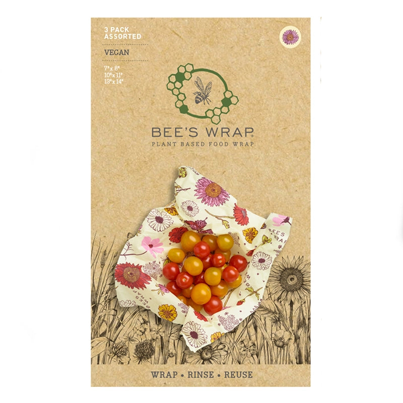 Vegan Reusable Food Wraps - 3-pack