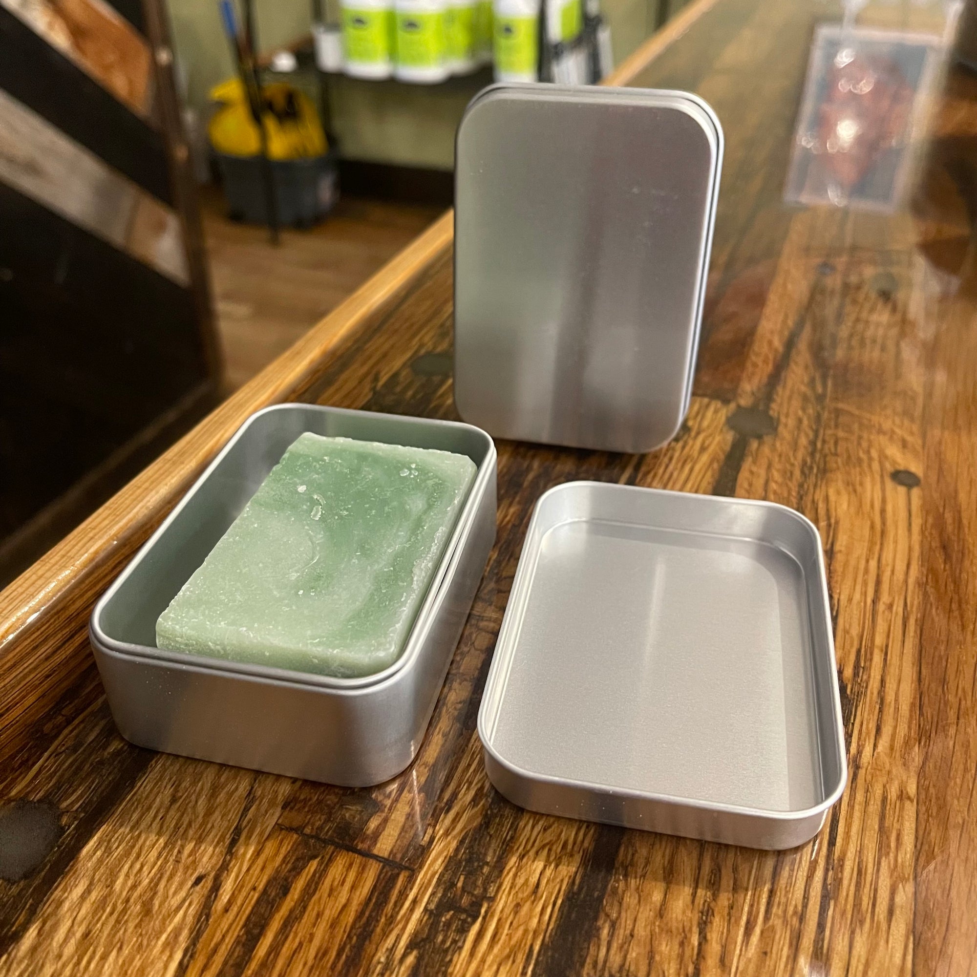 Travel Soap Dish Storage Tin