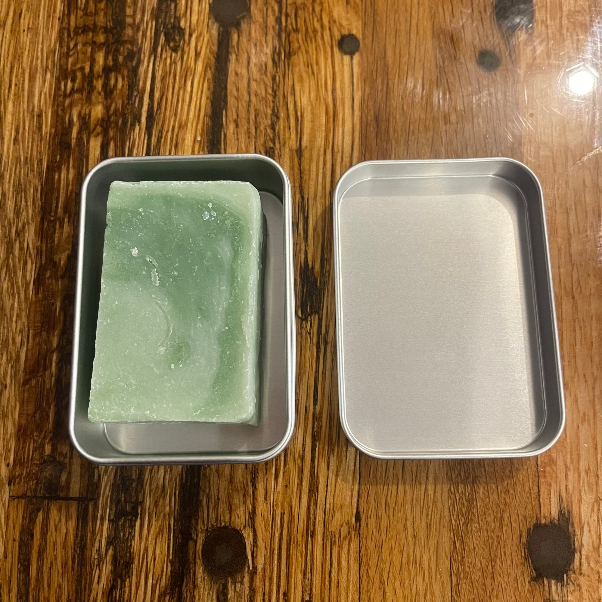 Travel Soap Dish Storage Tin