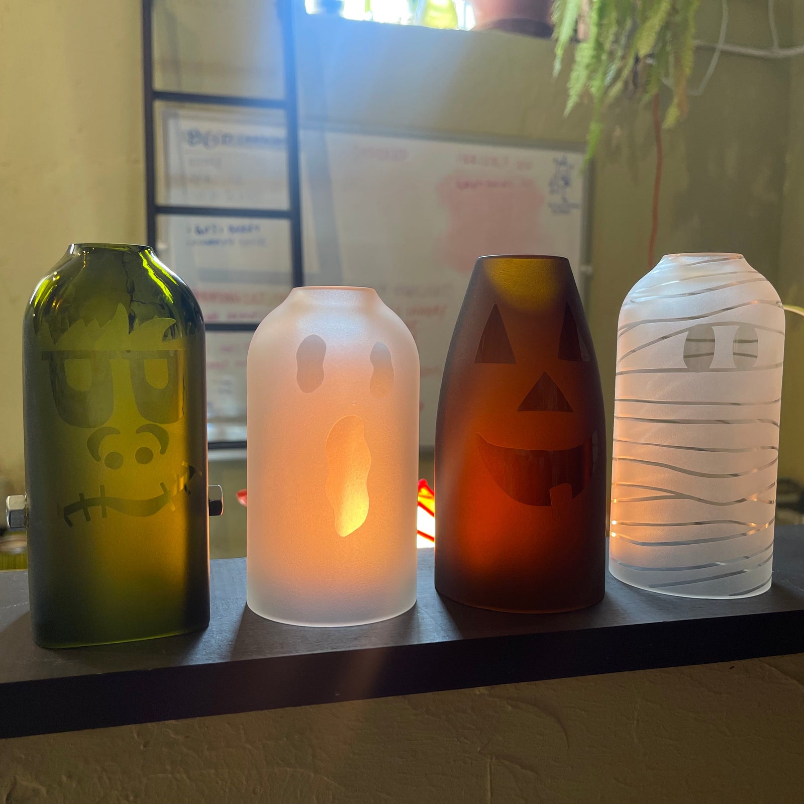 Recycled Halloween Candle Covers