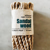 Rope Incense, SANDALWOOD, Essence of Life (50 ropes) - Off the Bottle Refill Shop
