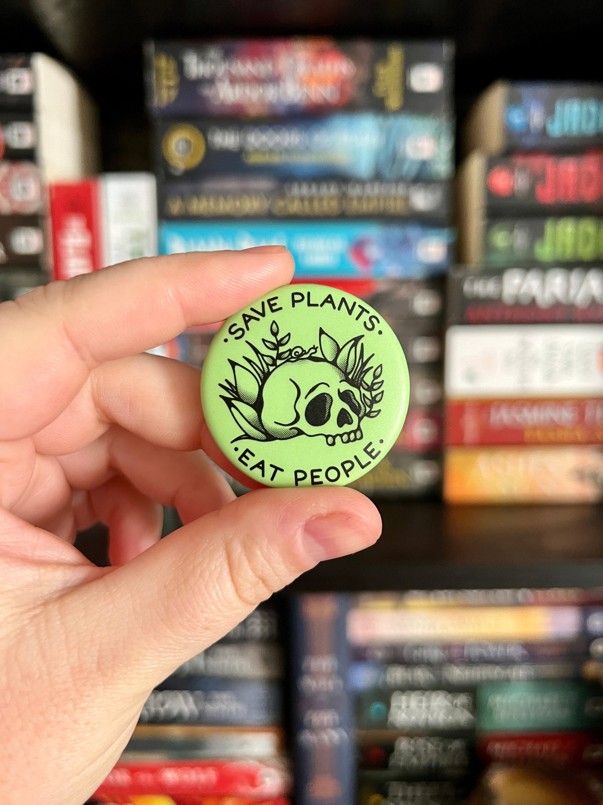 Mourning Breath Button Pin