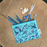 ilikesara zippered pouches in assorted colors with zipper closure, compact and stylish storage accessories