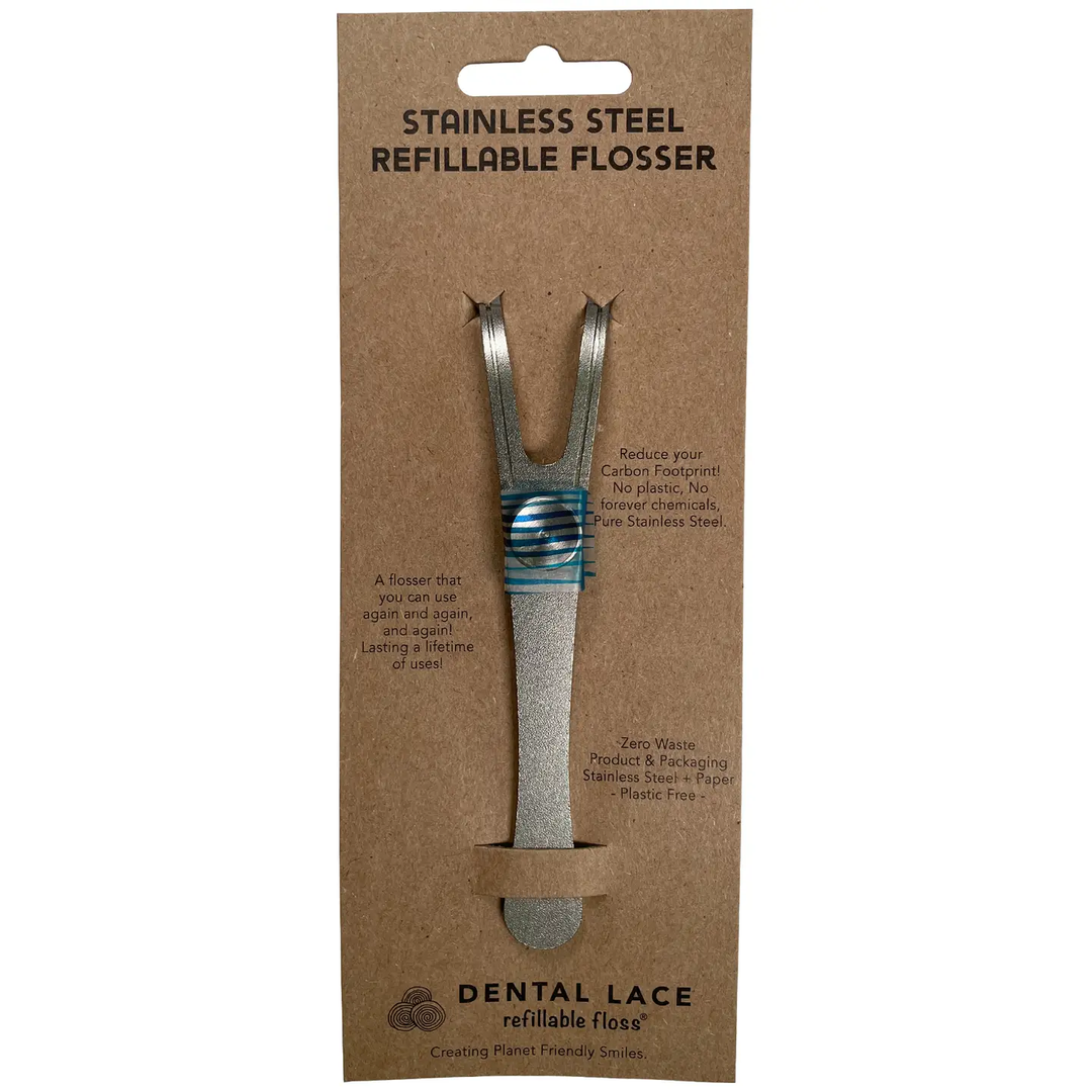 Refillable Flosser - Stainless Steel
