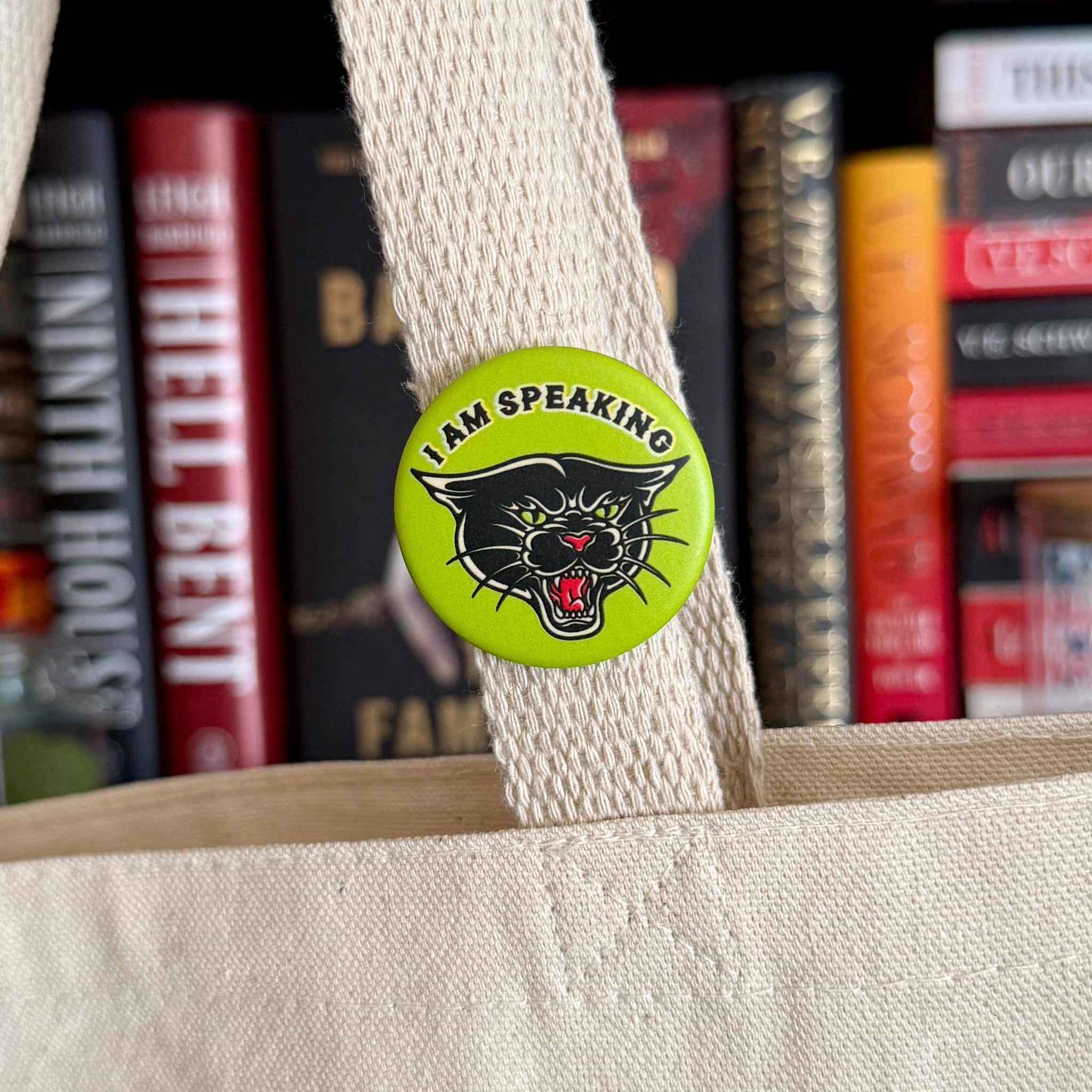 Mourning Breath Button Pin