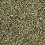 Lemon balm refill package from Essential Organics with fresh, dried lemon balm leaves for herbal tea or remedies.