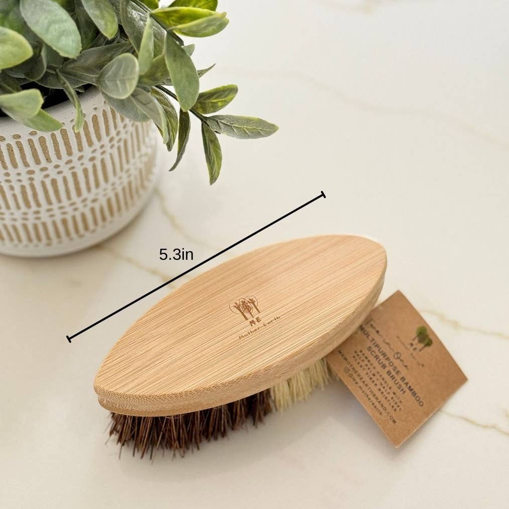 Multipurpose Bamboo Scrub Brush