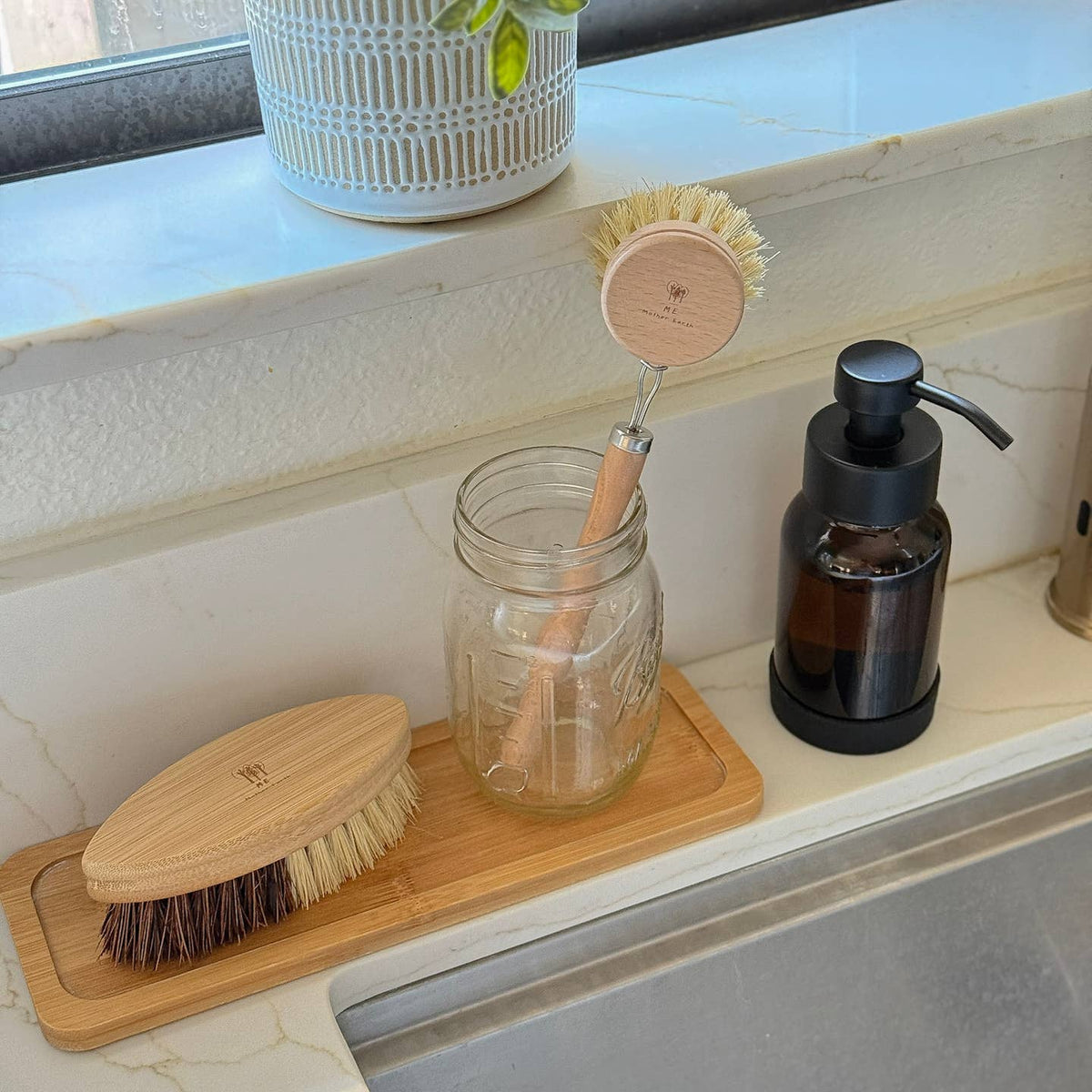 Multipurpose Bamboo Scrub Brush
