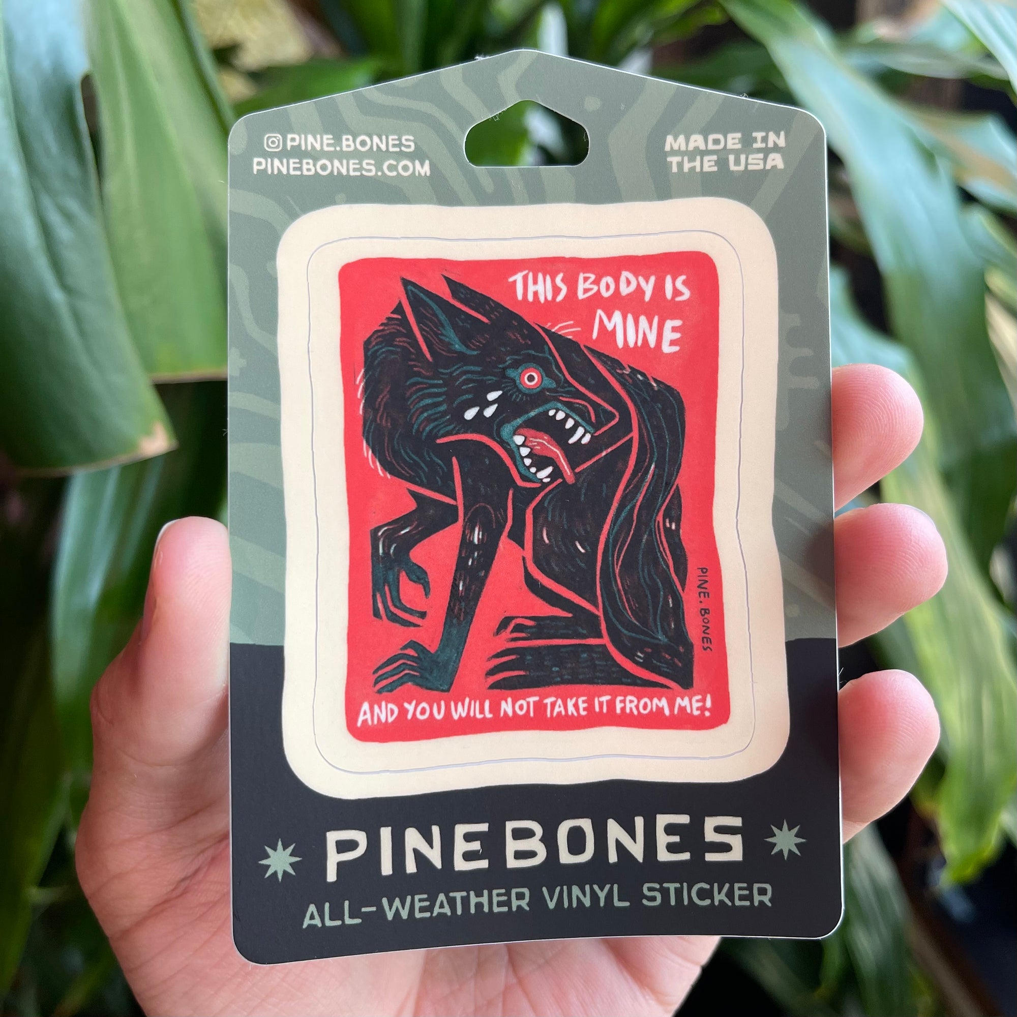 PINEBONES Vinyl Stickers