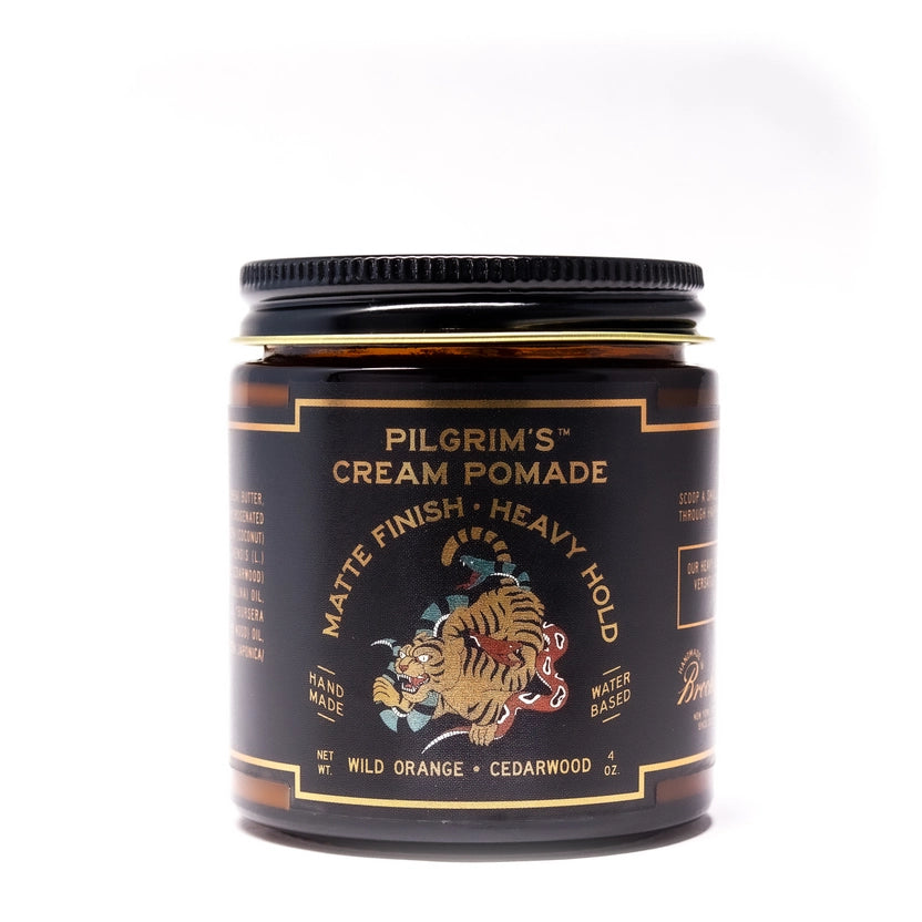 Matte Cream Pomade - Wild Orange + Cedarwood - 4 oz - Off the Bottle Refill Shop