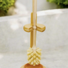 Bamboo Toilet Brush & Stand Set