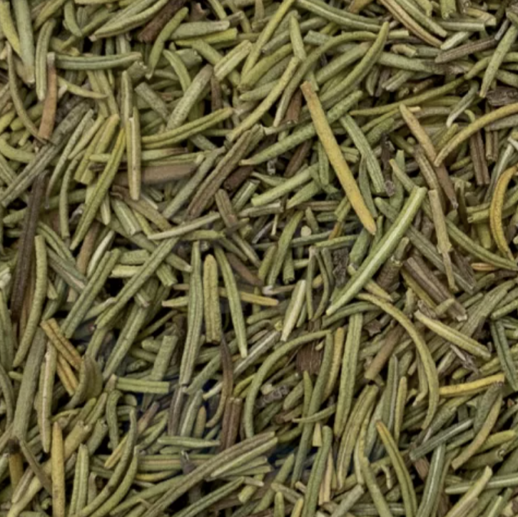 Whole organic rosemary leaves from Essential Organics, fresh and aromatic for culinary and herbal uses.