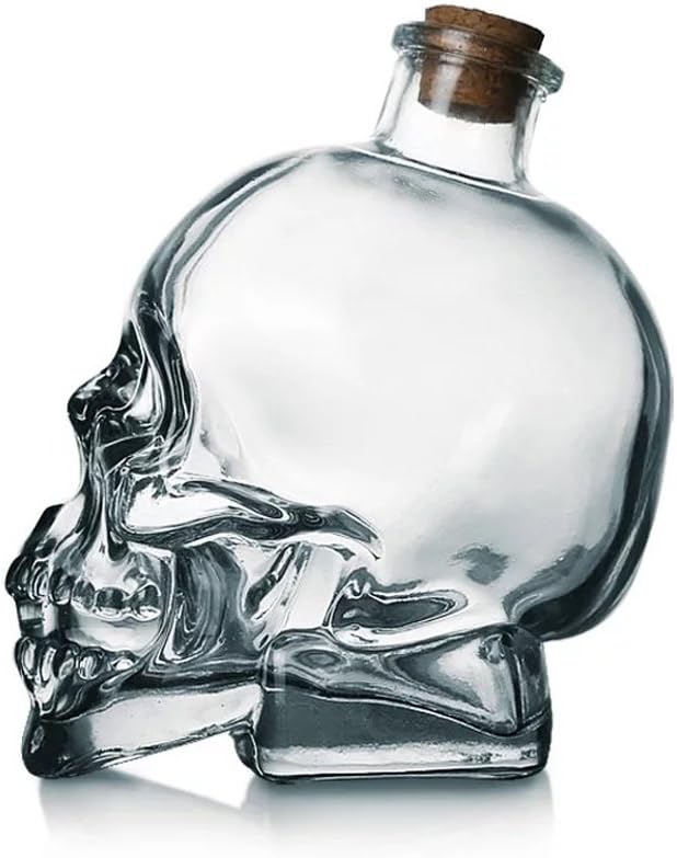 Skull Decanters - Glass w/ Cork