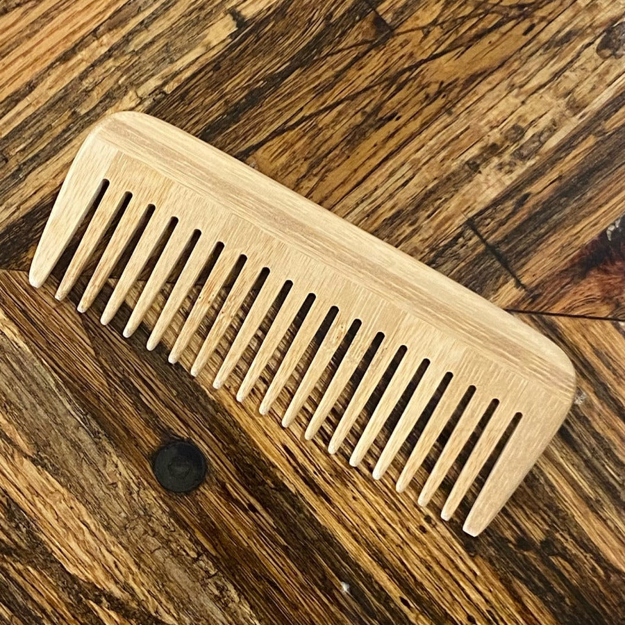 Big Bamboo Comb - wide teeth - Off the Bottle Refill Shop