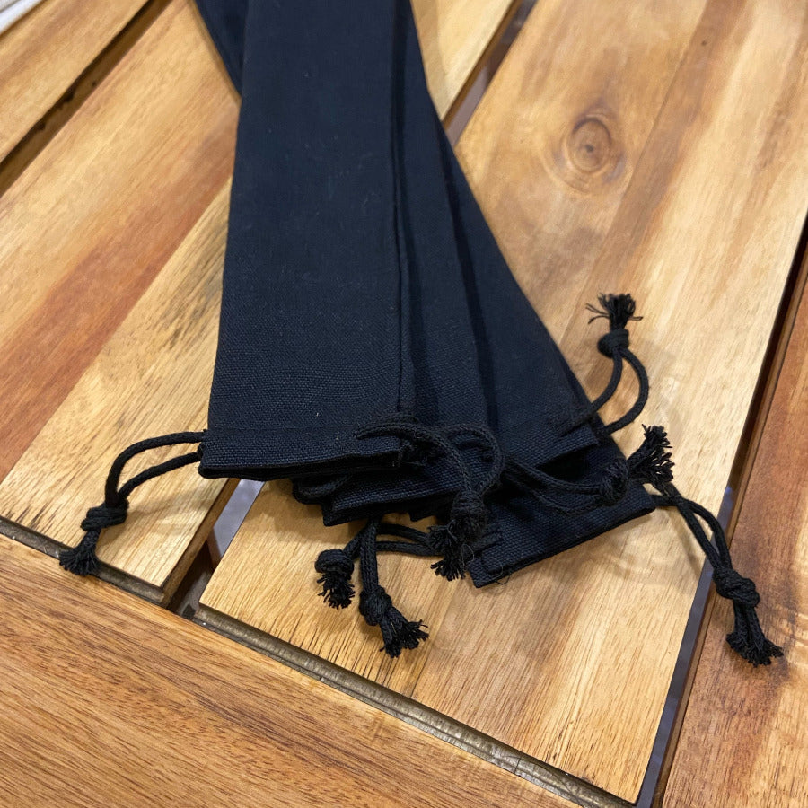 Long Cotton Travel Bag - Straws, Chopsticks