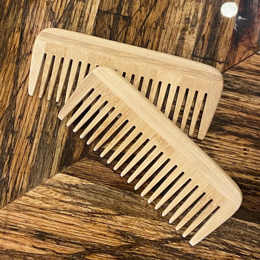 Big Bamboo Comb - wide teeth - Off the Bottle Refill Shop