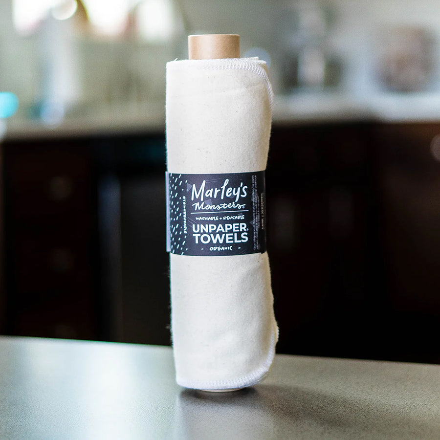 Unpaper Towel - Organic Cotton - Natural Color - 12-Pack Roll - Off the Bottle Refill Shop