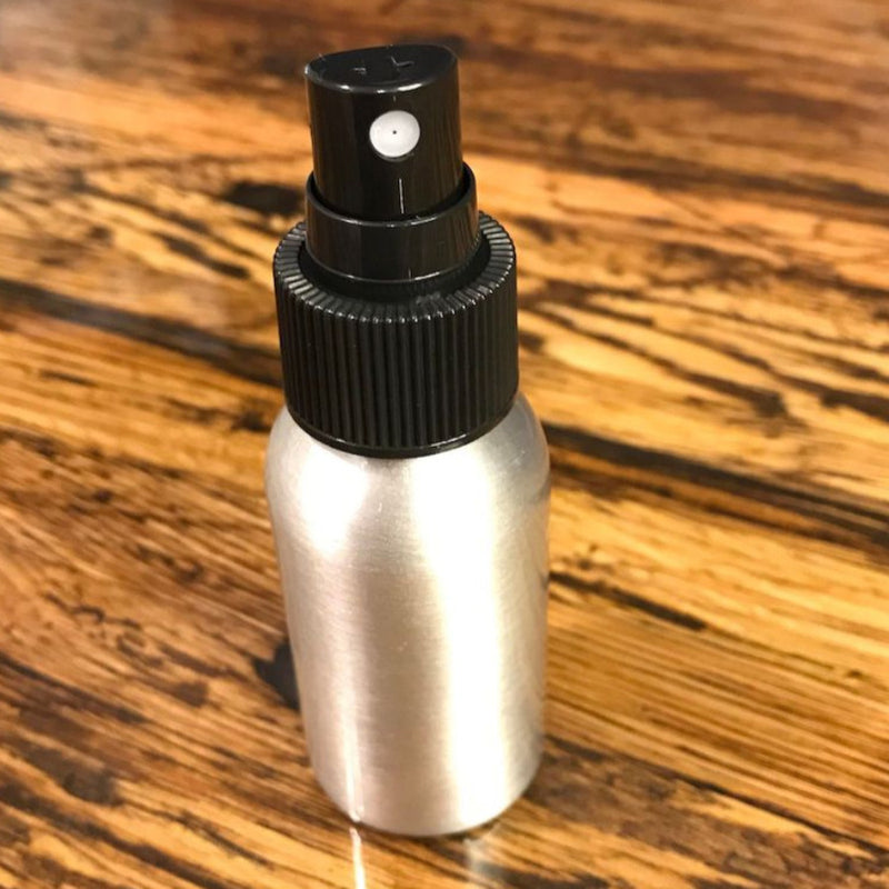 Aluminum Bottle with Fine Mist Sprayer - 1.5 oz - Off the Bottle Refill Shop