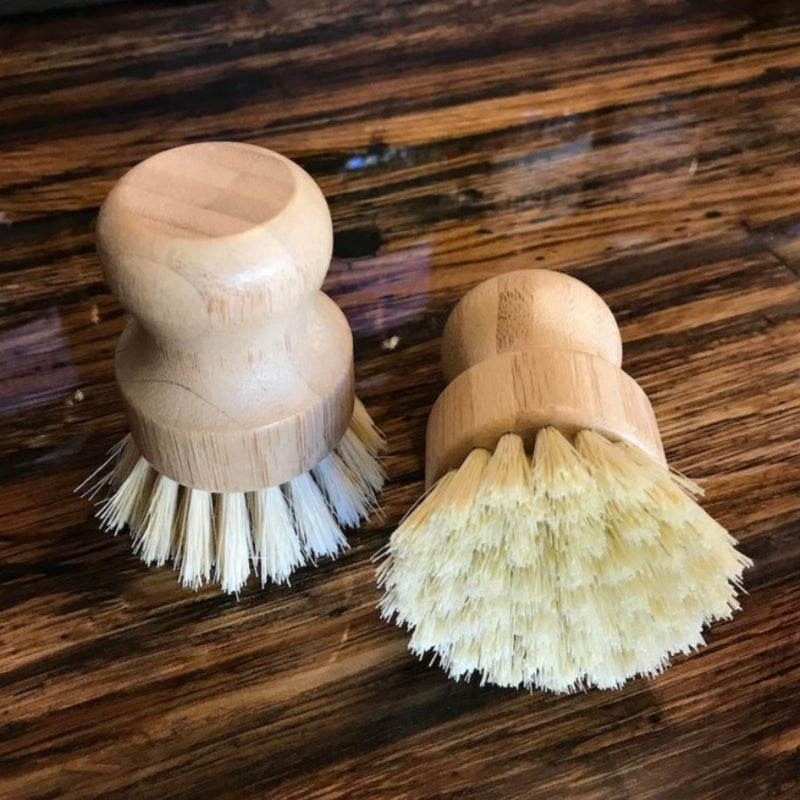 Bamboo Dishwashing Brush - Palm Held - Off the Bottle Refill Shop