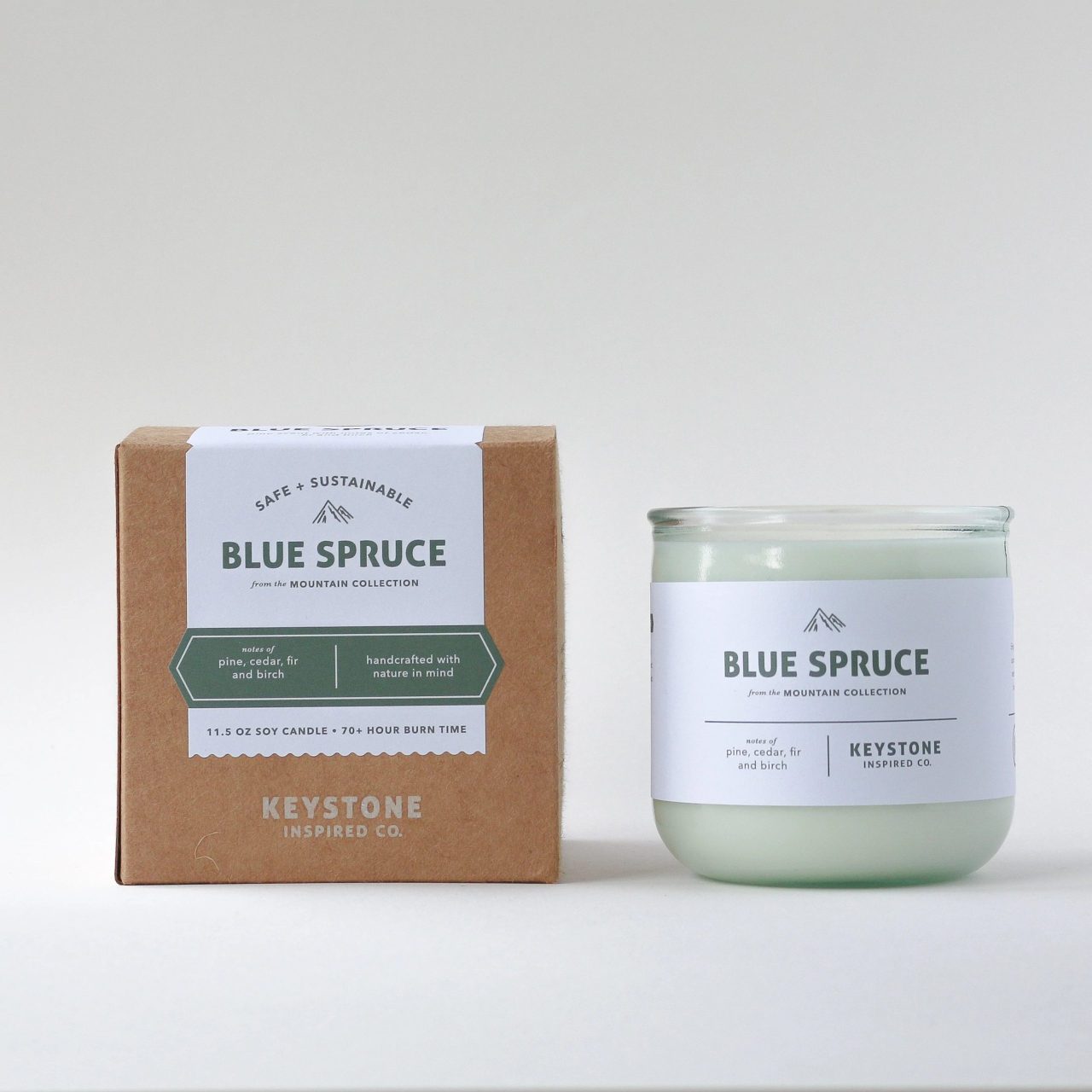 Keystone candles Blue Spruce Glass - Off the Bottle Refill Shop